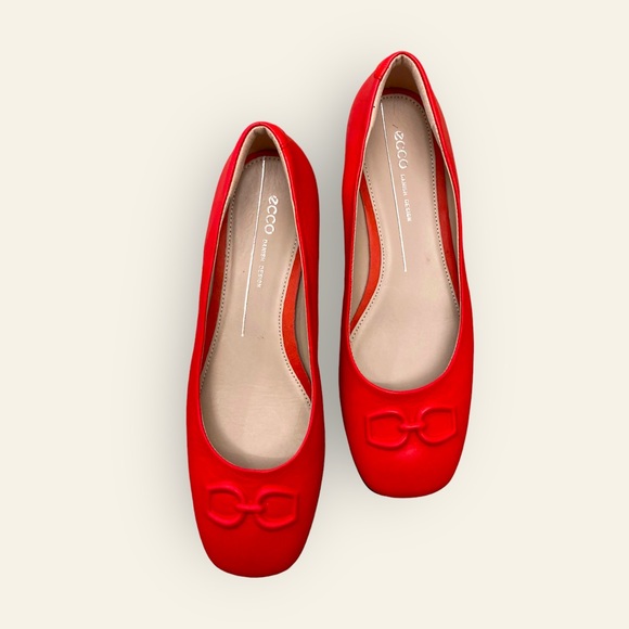 NWOT ♥️ Ecco Squared Ballet flats 37   🎈Sold out on many sites 🎈 - Picture 1 of 12